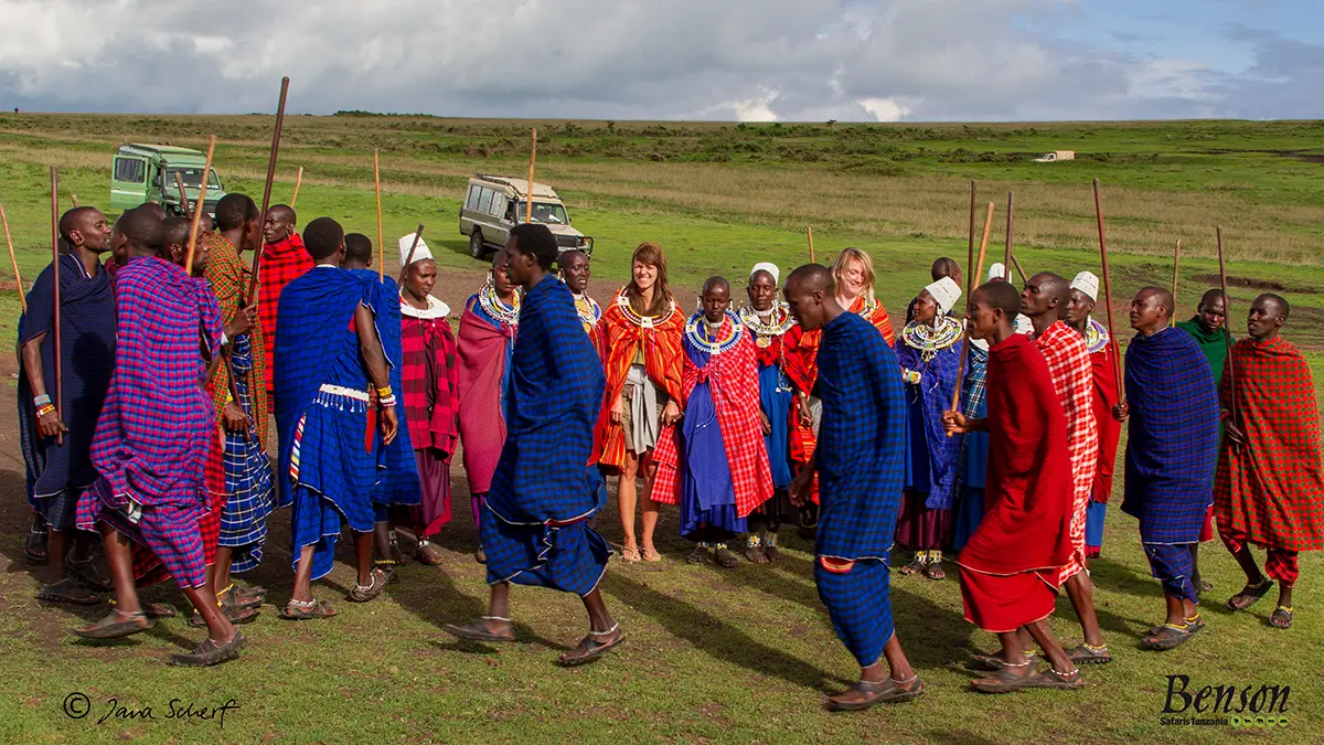 Maasai tribesmen in Ngorongoro